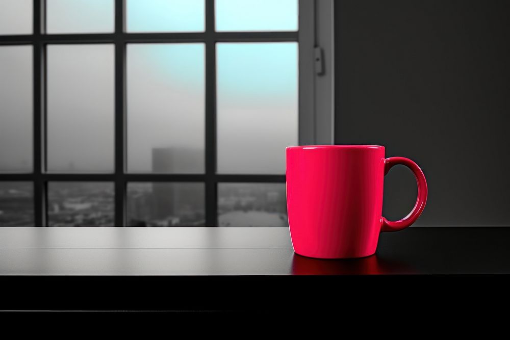 Mug windowsill lighting coffee. AI generated Image by rawpixel.