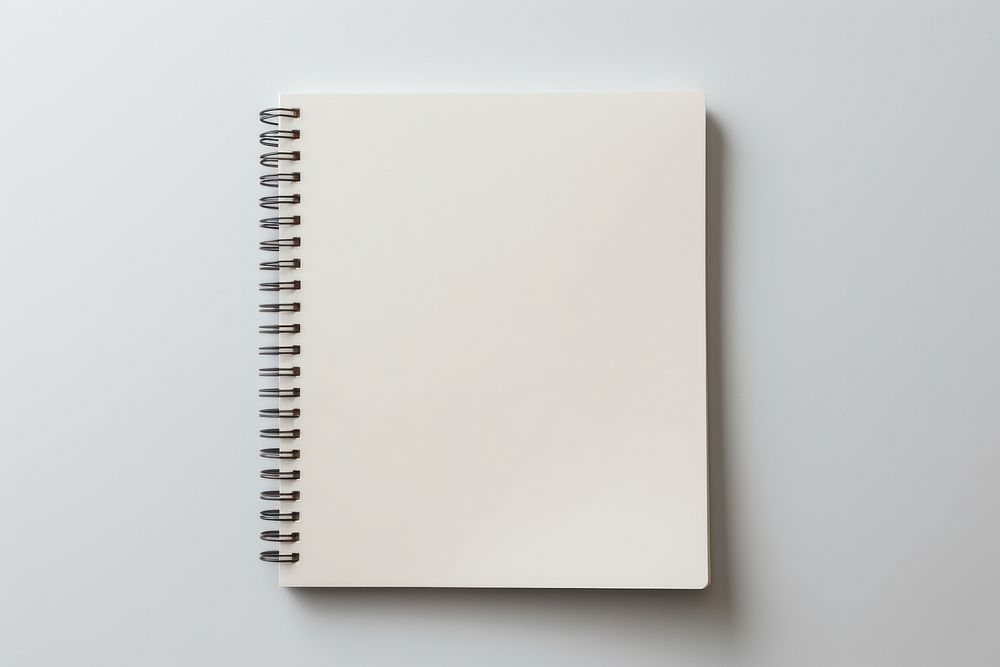 Spiral diary page simplicity. AI generated Image by rawpixel.