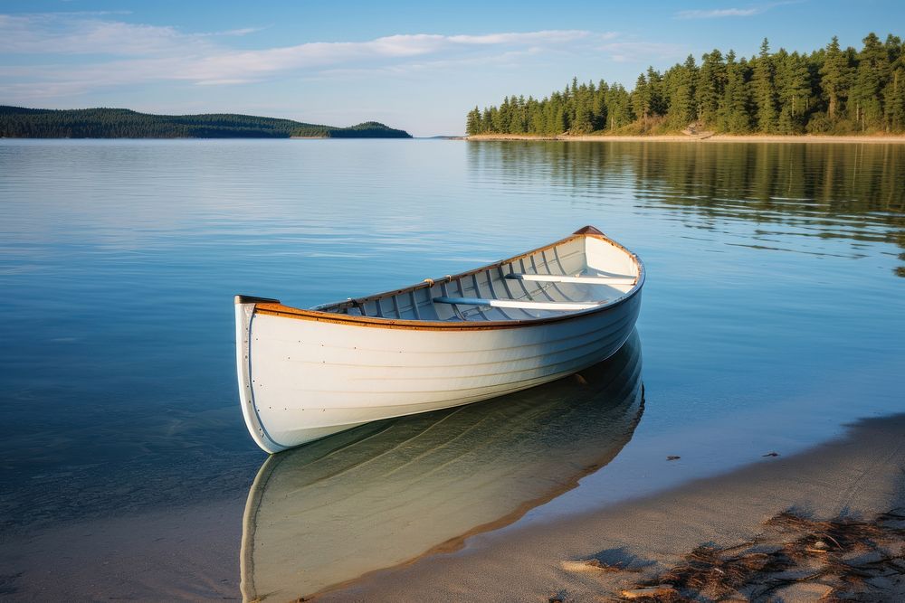 Canoe outdoors rowboat vehicle. AI generated Image by rawpixel.