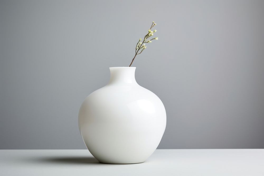 Vase porcelain flower white. AI generated Image by rawpixel.