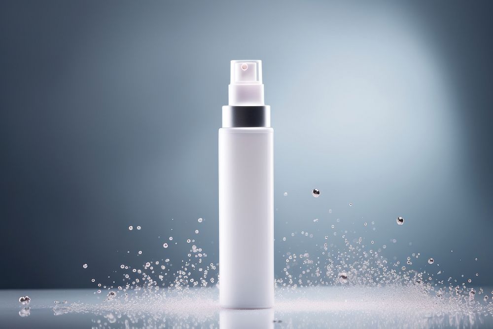 Bottle cosmetics splashing perfume. AI generated Image by rawpixel.