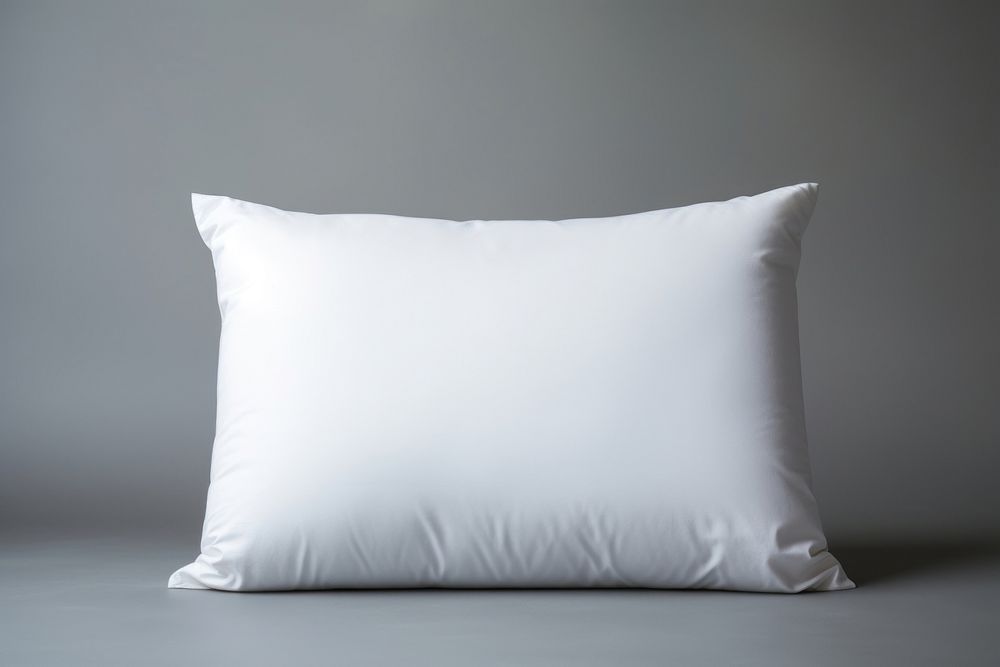 Cushion pillow white gray. 