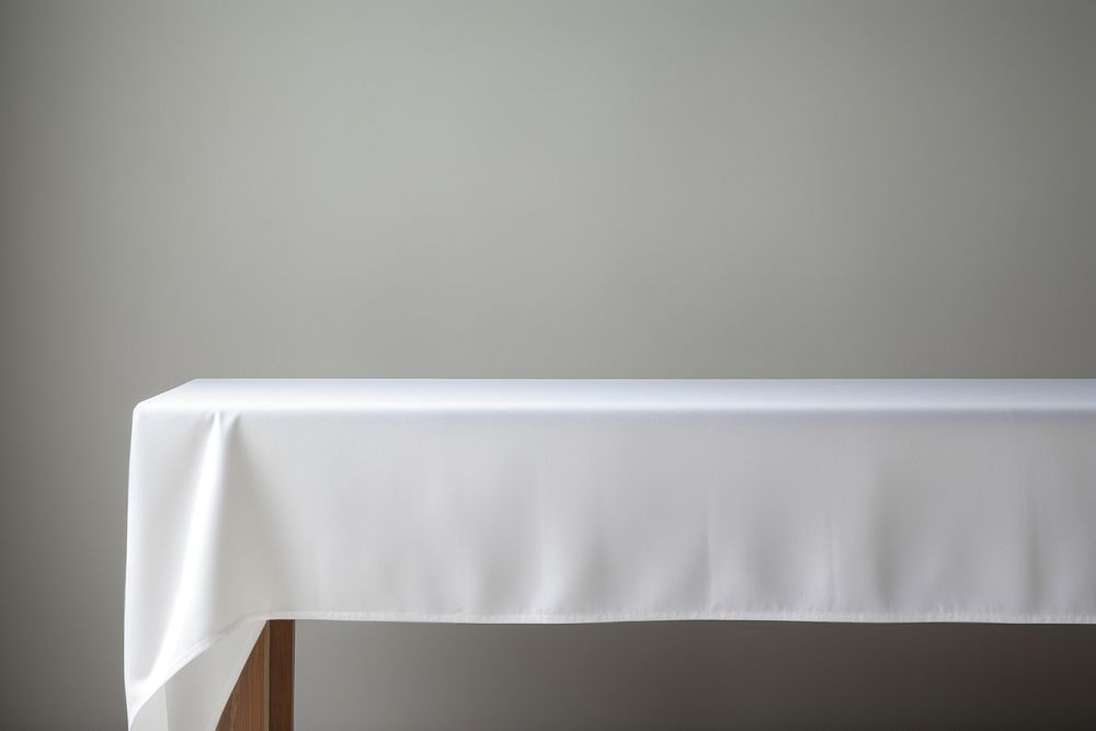 Tablecloth linens white simplicity. 