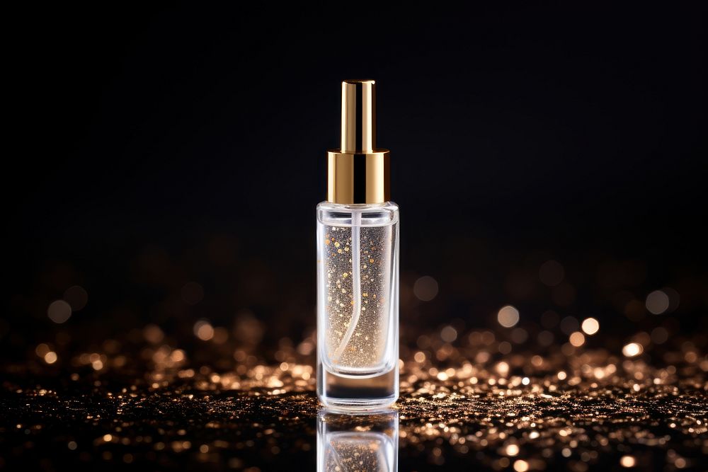 Bottle cosmetics perfume night. AI generated Image by rawpixel.