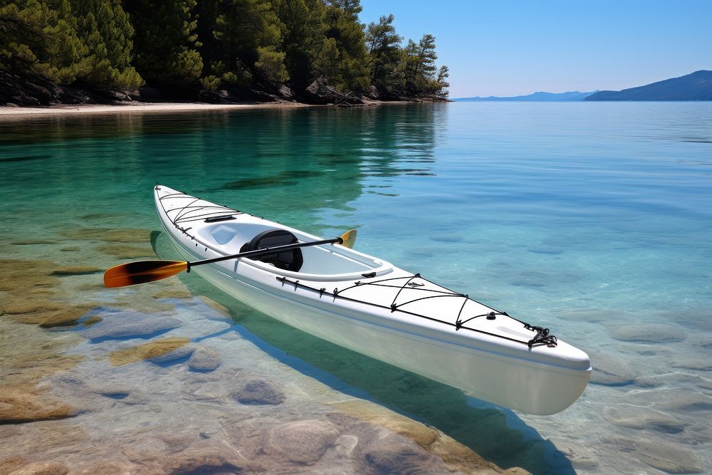 Kayak kayaking vehicle rowboat. AI generated Image by rawpixel.