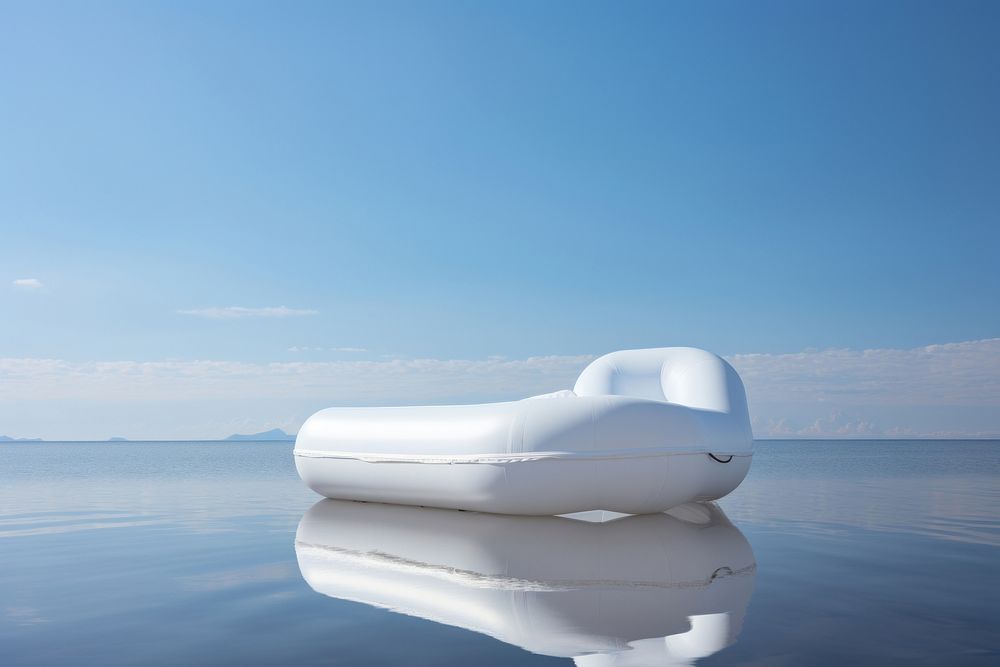 Boat inflatable outdoors iceberg. AI generated Image by rawpixel.