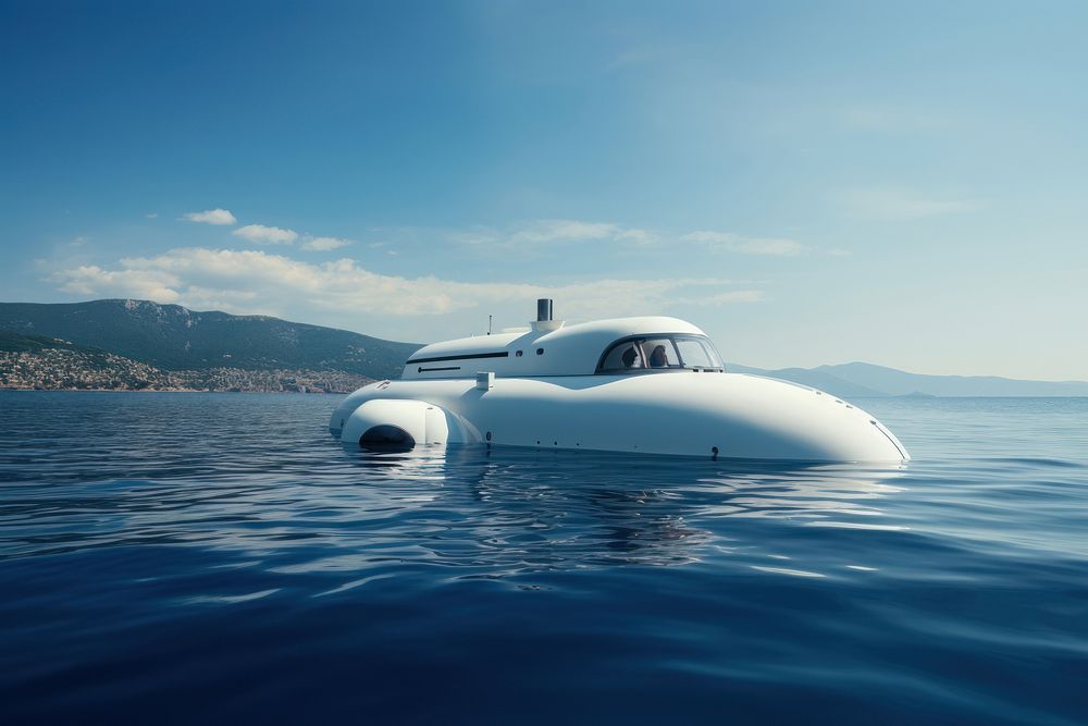 Vehicle boat sky transportation. AI generated Image by rawpixel.