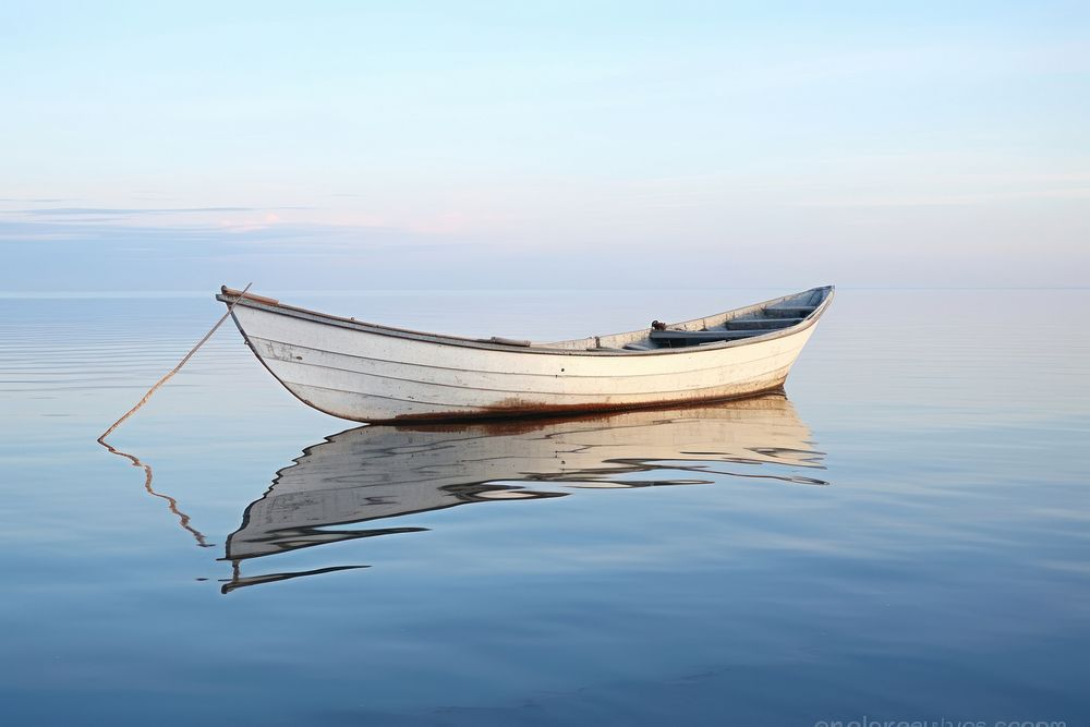 Watercraft vehicle rowboat shore. AI generated Image by rawpixel.