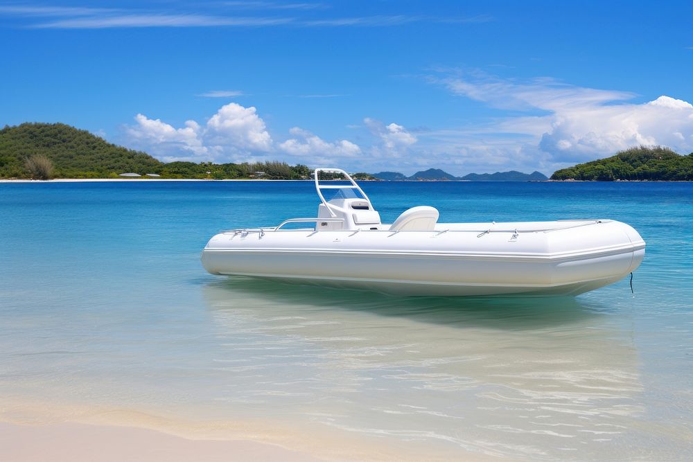 Boat watercraft shoreline outdoors. AI generated Image by rawpixel.