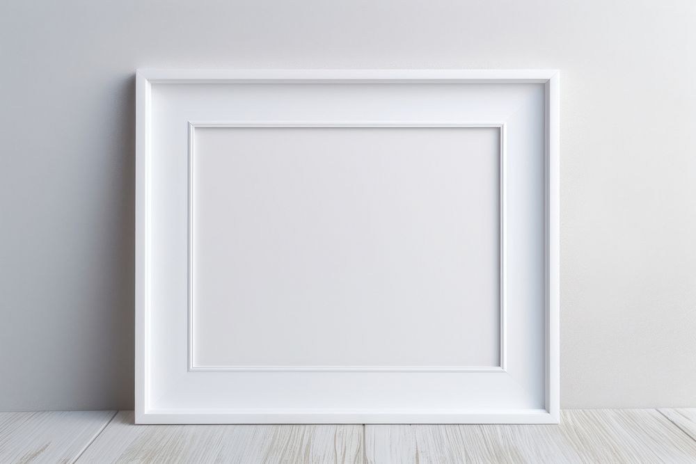 Frame white wood picture frame. AI generated Image by rawpixel.
