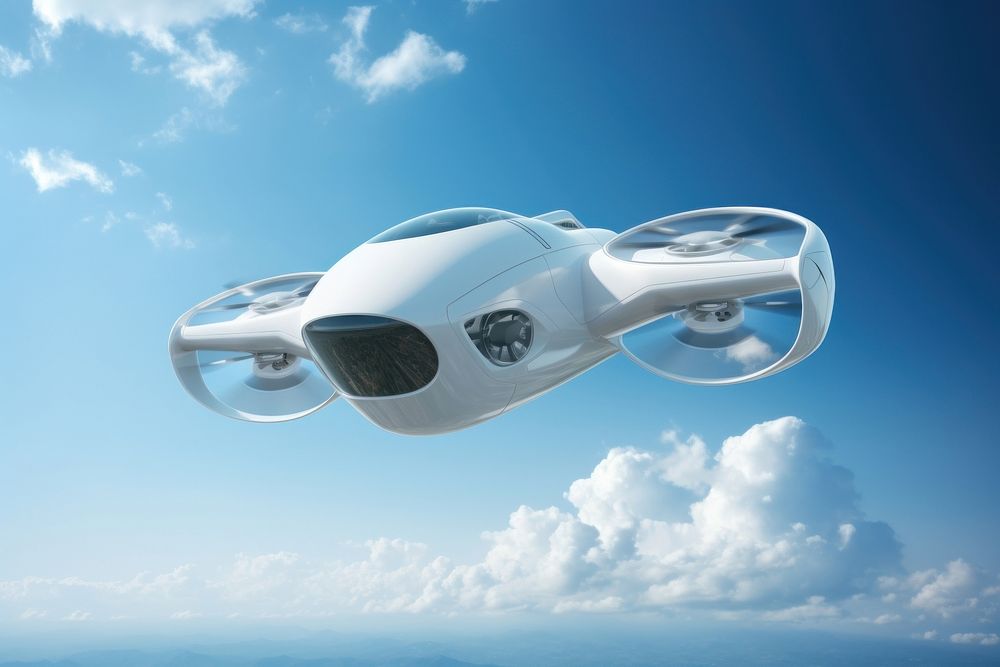 Aircraft outdoors vehicle drone. AI generated Image by rawpixel.