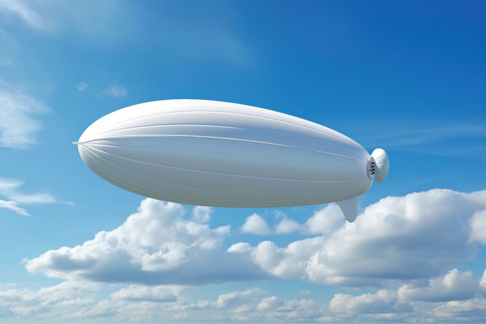 Zeppelin aircraft airship vehicle. AI generated Image by rawpixel.