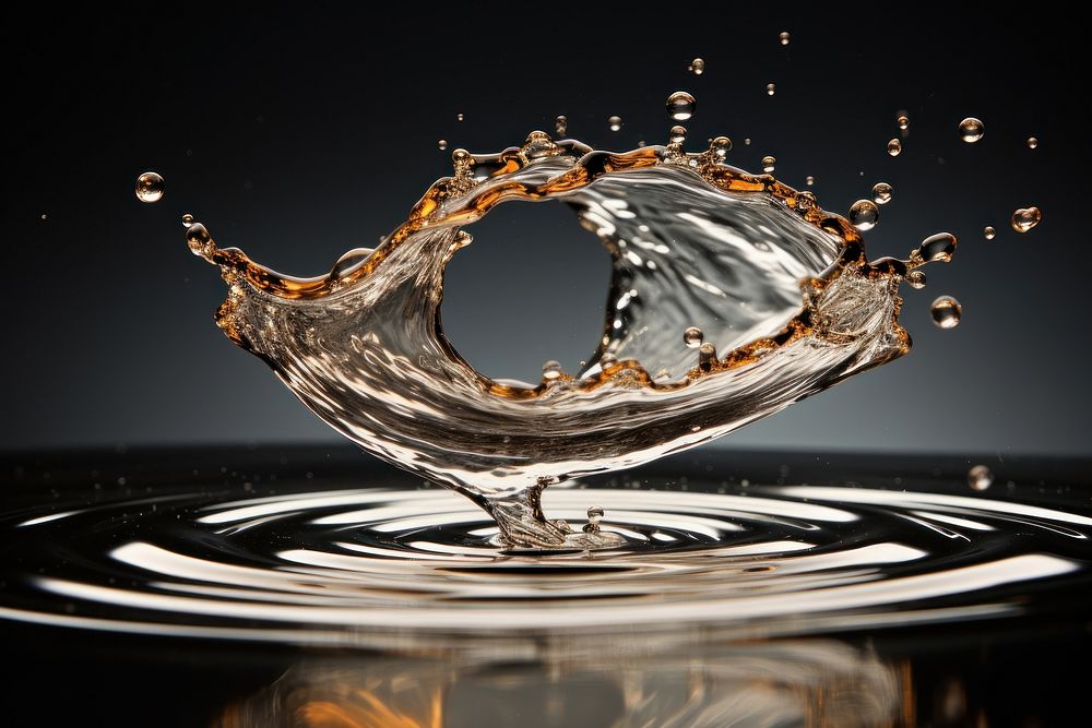 Droplet water refreshment concentric. AI generated Image by rawpixel.