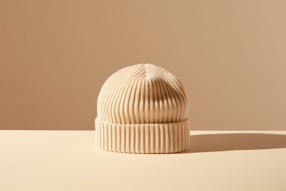 Beanie cardboard headwear headgear. AI generated Image by rawpixel.