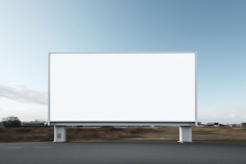 Billboard advertisement architecture outdoors.