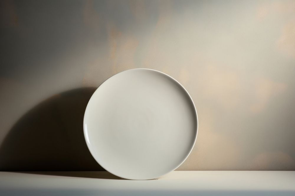 Porcelain ceramic white plate. AI generated Image by rawpixel.