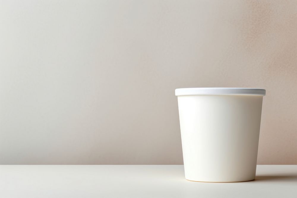 White cup refreshment disposable. AI generated Image by rawpixel.