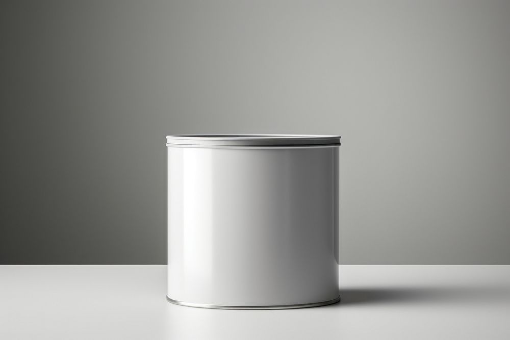 Cylinder metal white tin. AI generated Image by rawpixel.