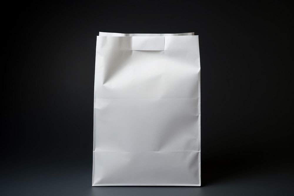 Bag white paper darkness. AI generated Image by rawpixel.