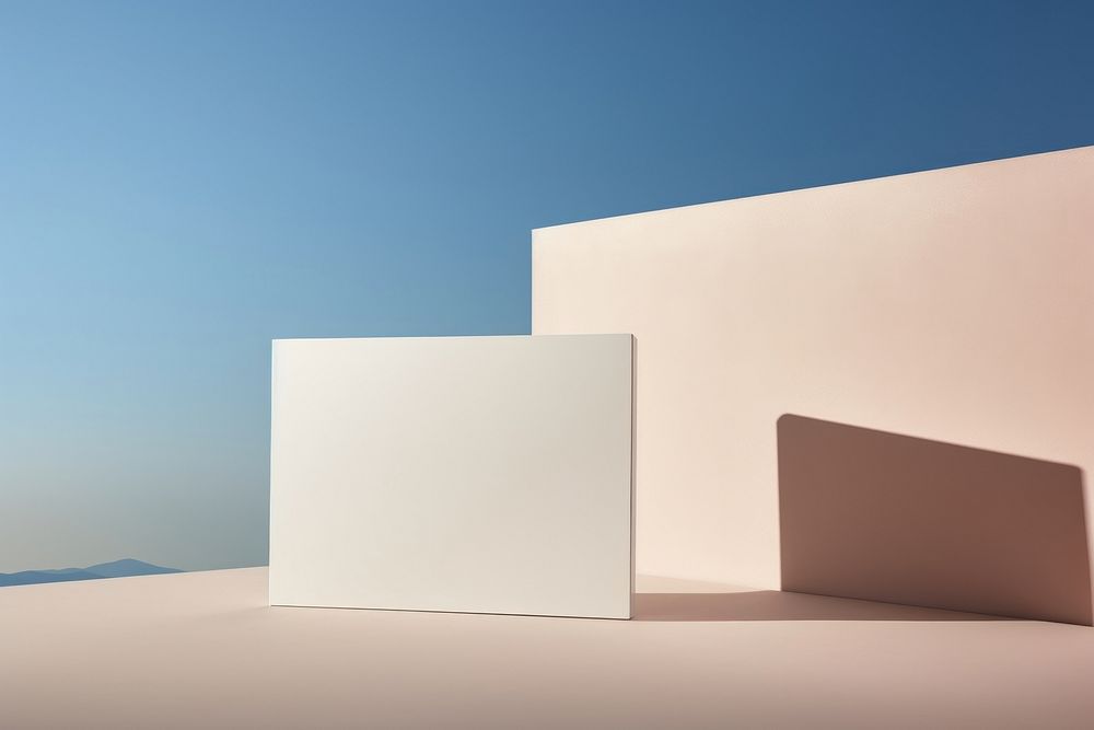 Architecture white wall tranquility. AI generated Image by rawpixel.
