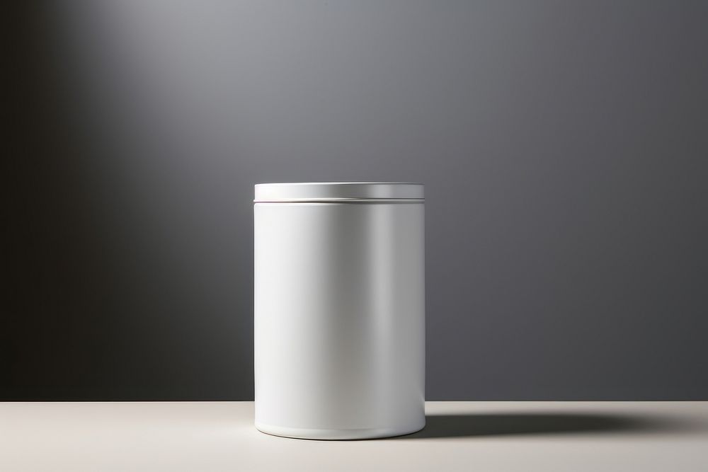 Cylinder white container drinkware. AI generated Image by rawpixel.