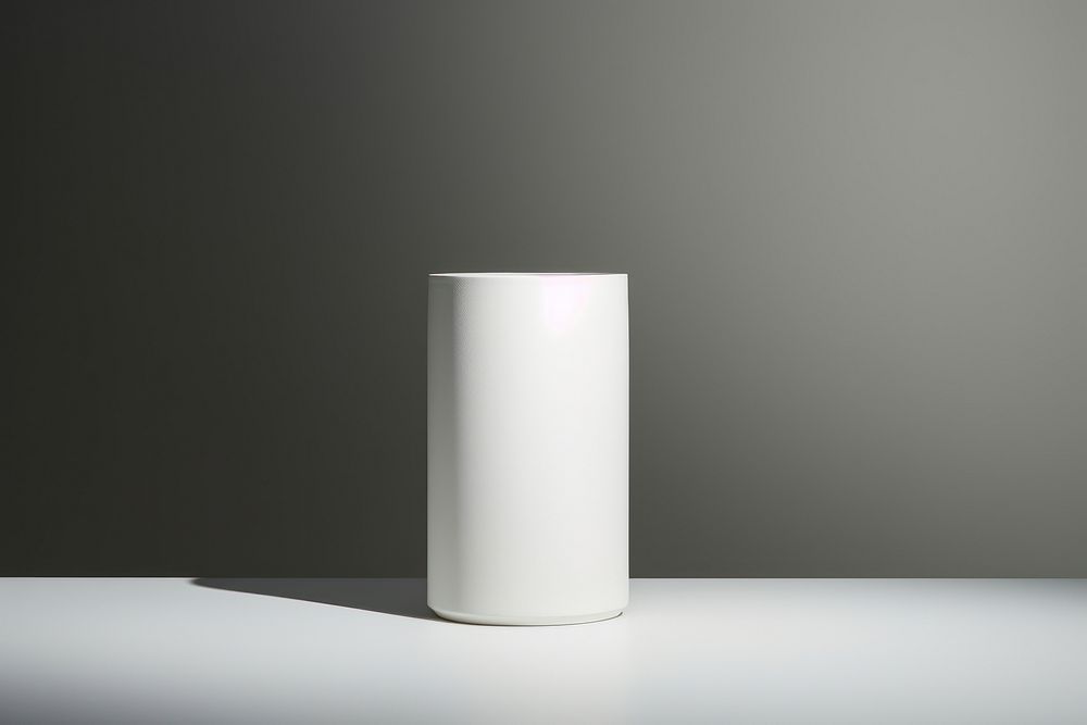 Porcelain cylinder white vase. AI generated Image by rawpixel.