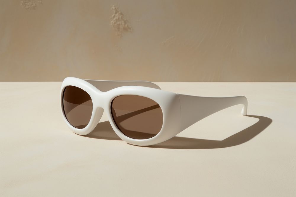 Sunglasses shadow white accessories. AI generated Image by rawpixel.