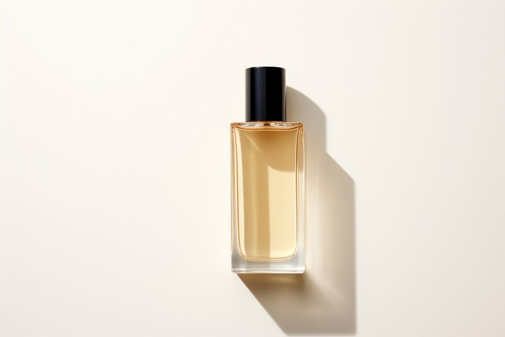 Cosmetics perfume bottle yellow. AI generated Image by rawpixel.