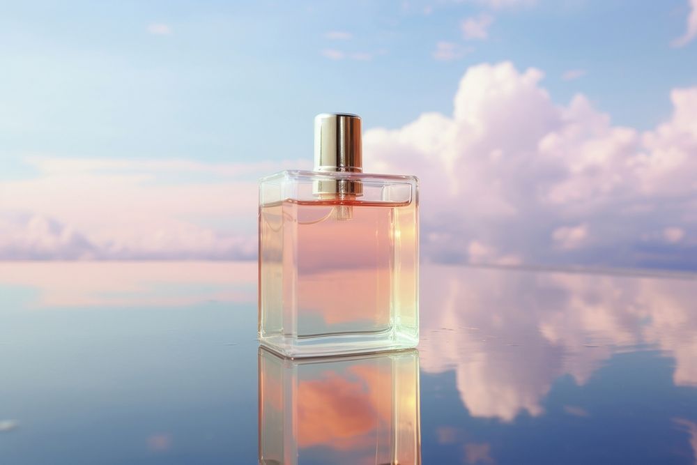 Reflection cosmetics perfume bottle. 