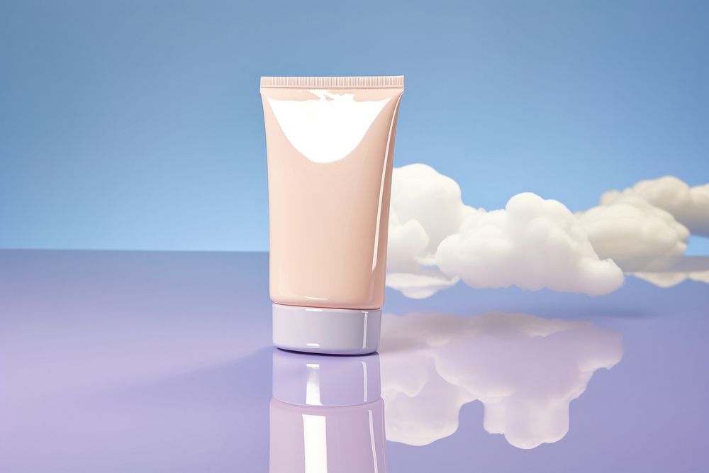 Cloud cosmetics sunscreen bottle.