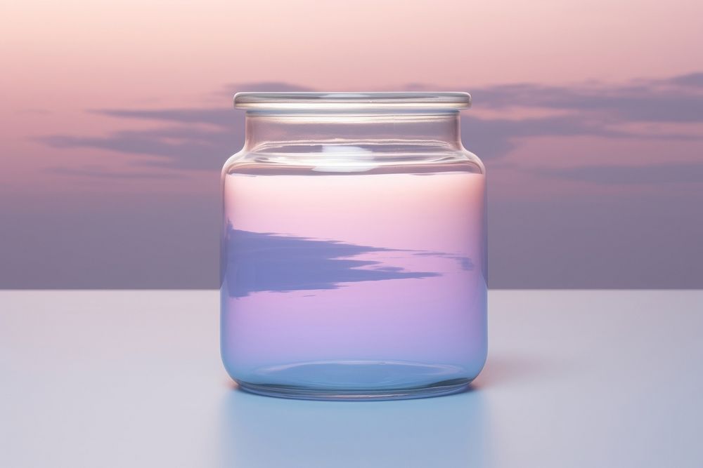 Jar reflection bottle glass. AI generated Image by rawpixel.