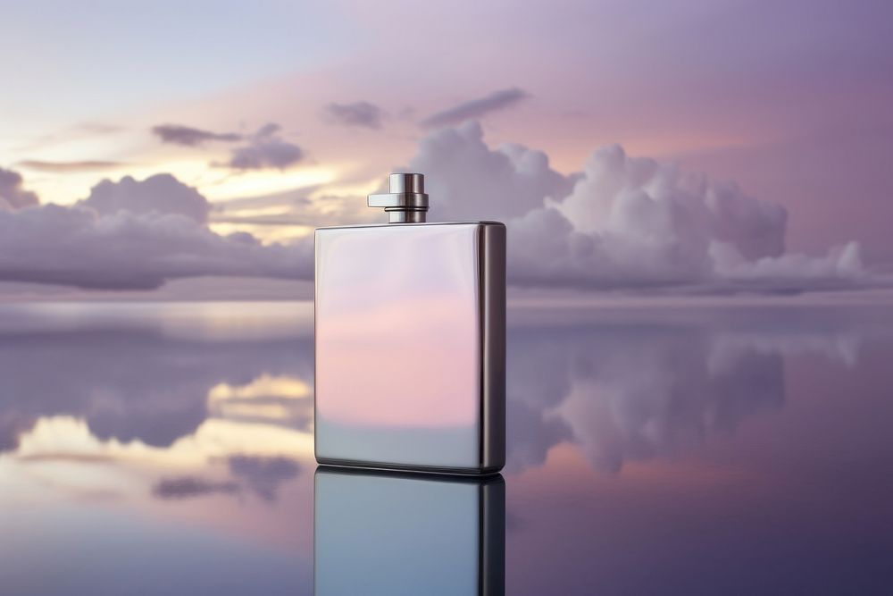 Cloud reflection outdoors perfume. 