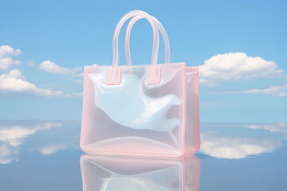 Handbag plastic purse cloud. AI generated Image by rawpixel.