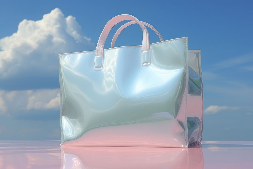 Handbag purse cloud transportation. AI generated Image by rawpixel.