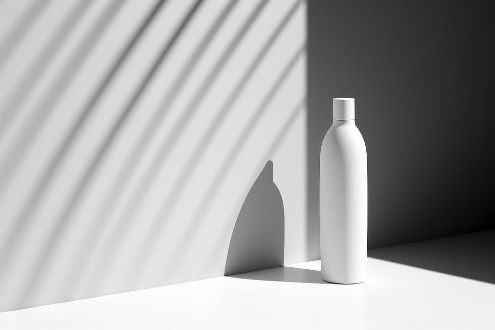 Bottle refreshment monochrome container. AI generated Image by rawpixel.