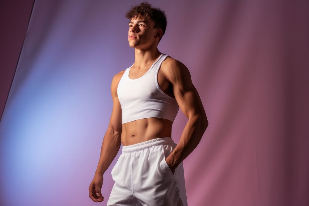 Adult determination bodybuilding undergarment. AI generated Image by rawpixel.
