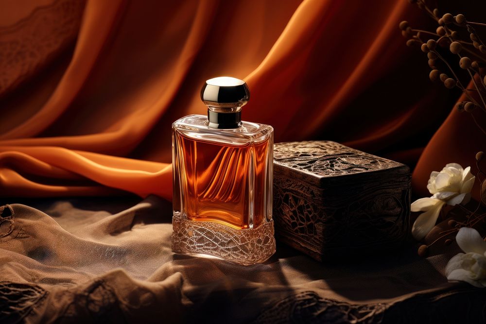 Perfume bottle cosmetics lighting. AI generated Image by rawpixel.
