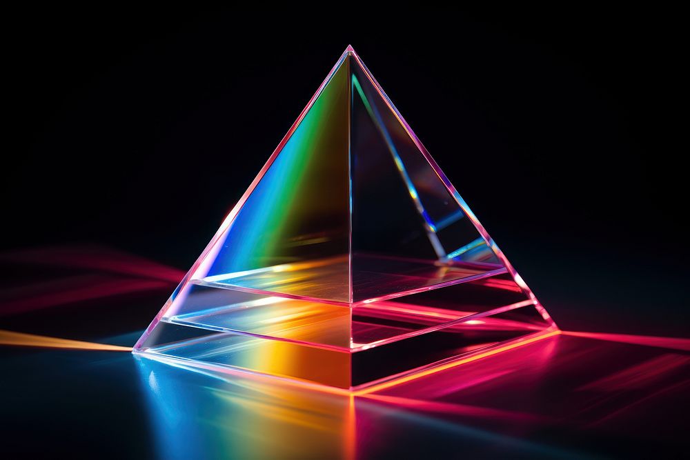 Light refraction lighting crystal. AI generated Image by rawpixel.