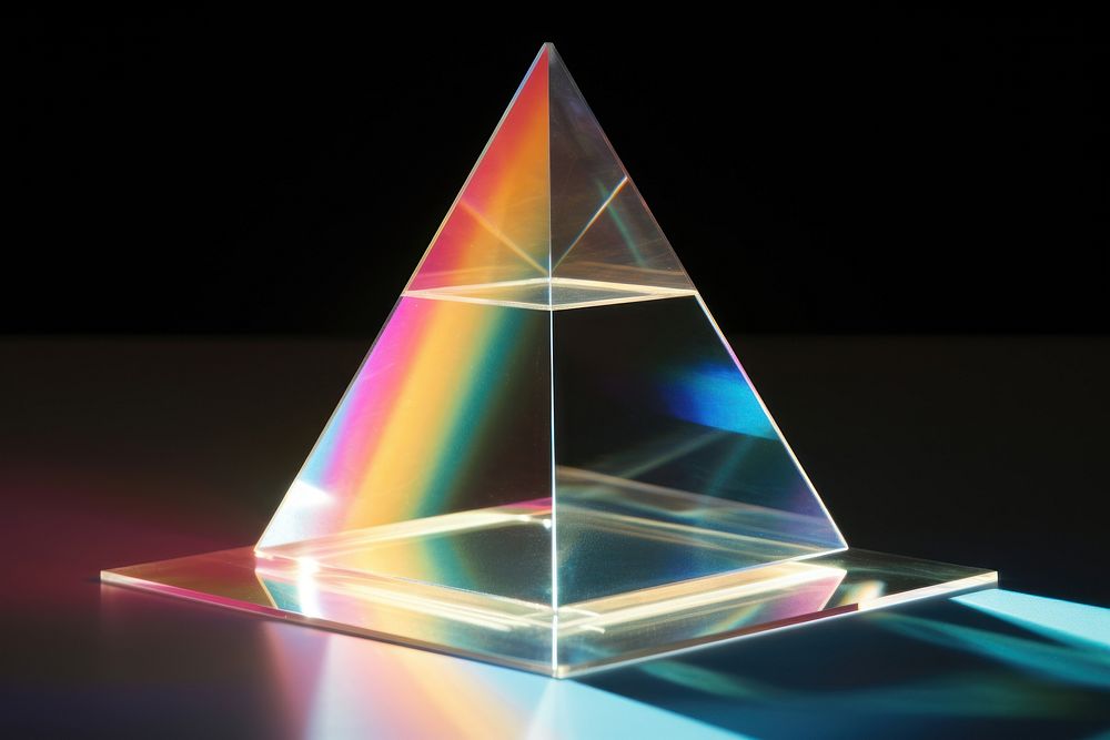 Refraction crystal light futuristic. AI generated Image by rawpixel.