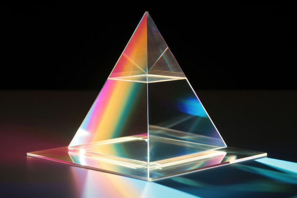 Refraction crystal light futuristic. 