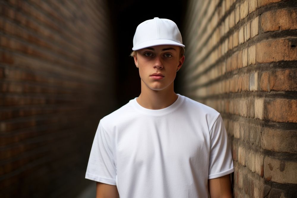 Portrait t-shirt looking white. 