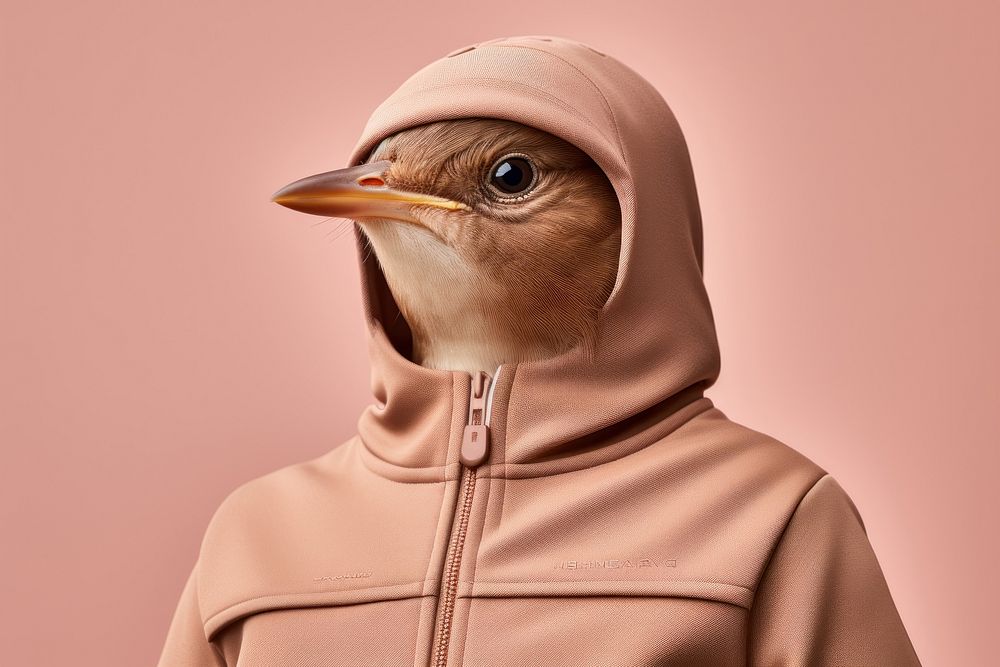 Bird hood sweatshirt apparel. AI generated Image by rawpixel.