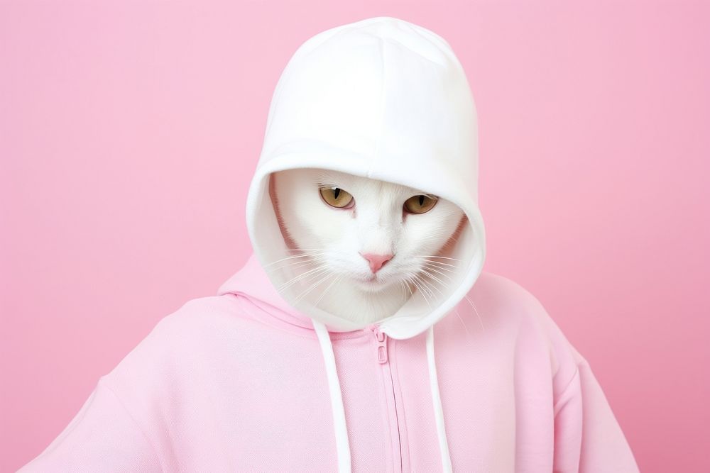 Hood pet sweatshirt portrait. AI generated Image by rawpixel.