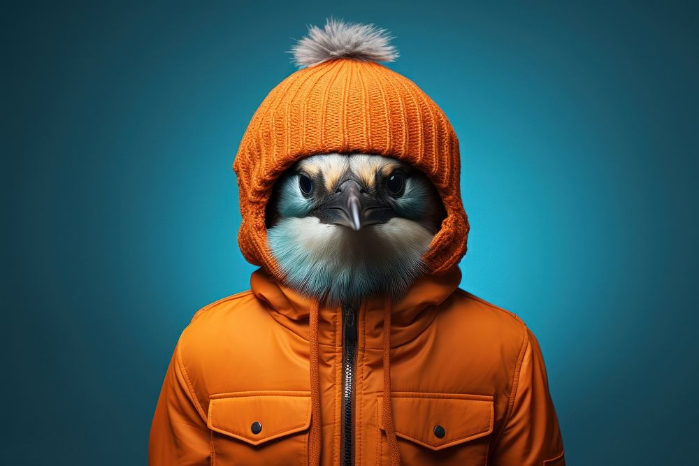 Bird animal photo hood. AI generated Image by rawpixel.