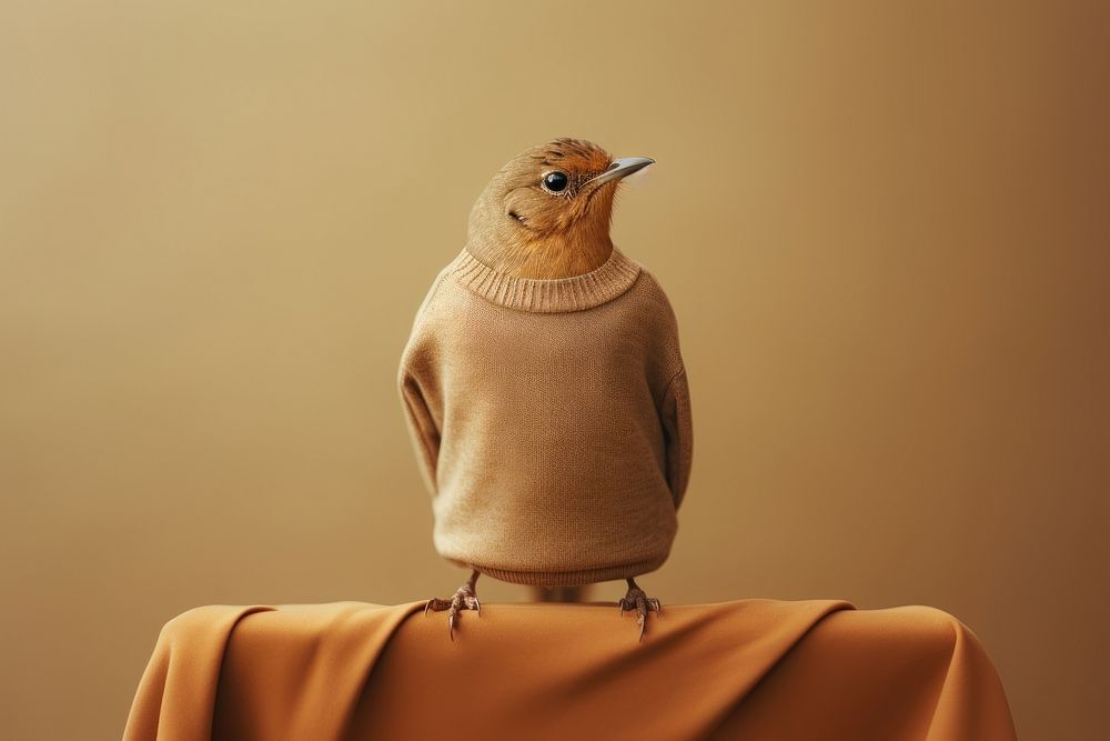 Bird sweater animal beak. 