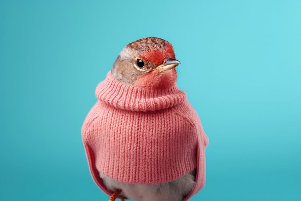 Sweater bird animal beak. 