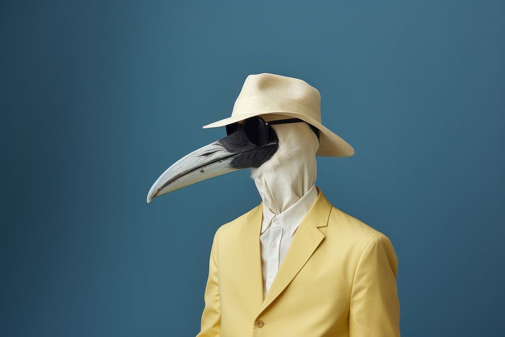 Bird animal disguise headwear. 