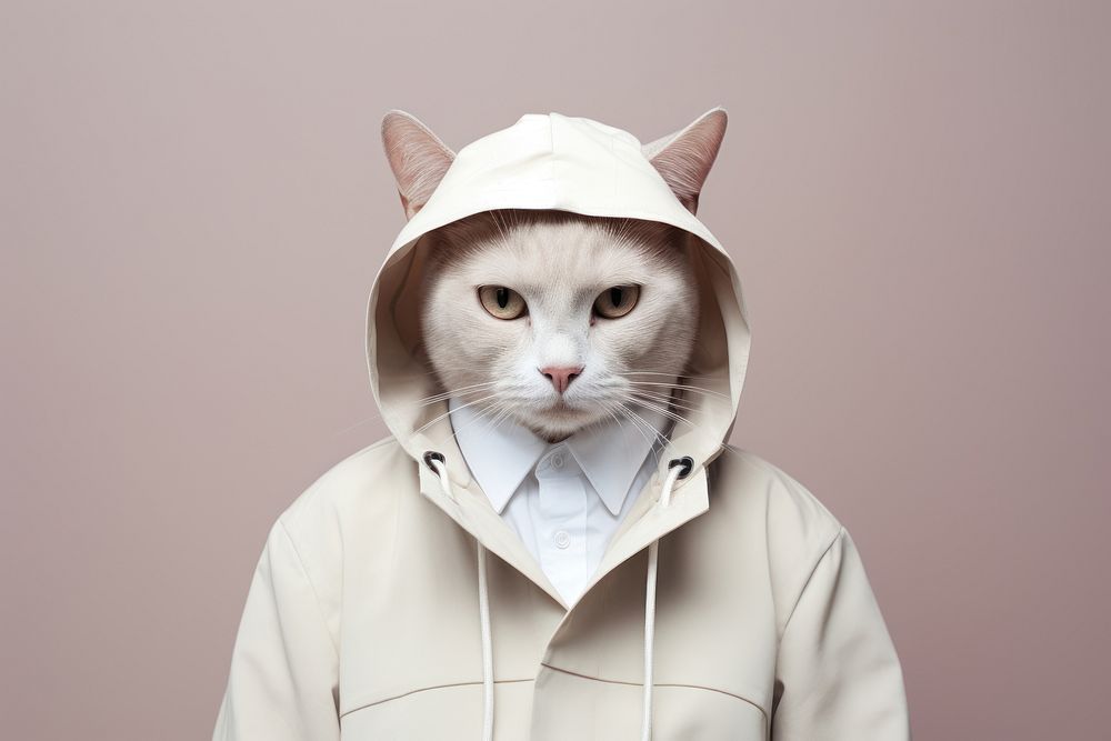 Cat sweatshirt portrait animal. AI generated Image by rawpixel.