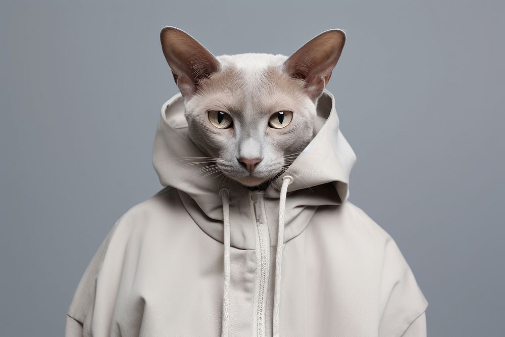 Cat sweatshirt portrait animal. AI | Free Photo - rawpixel