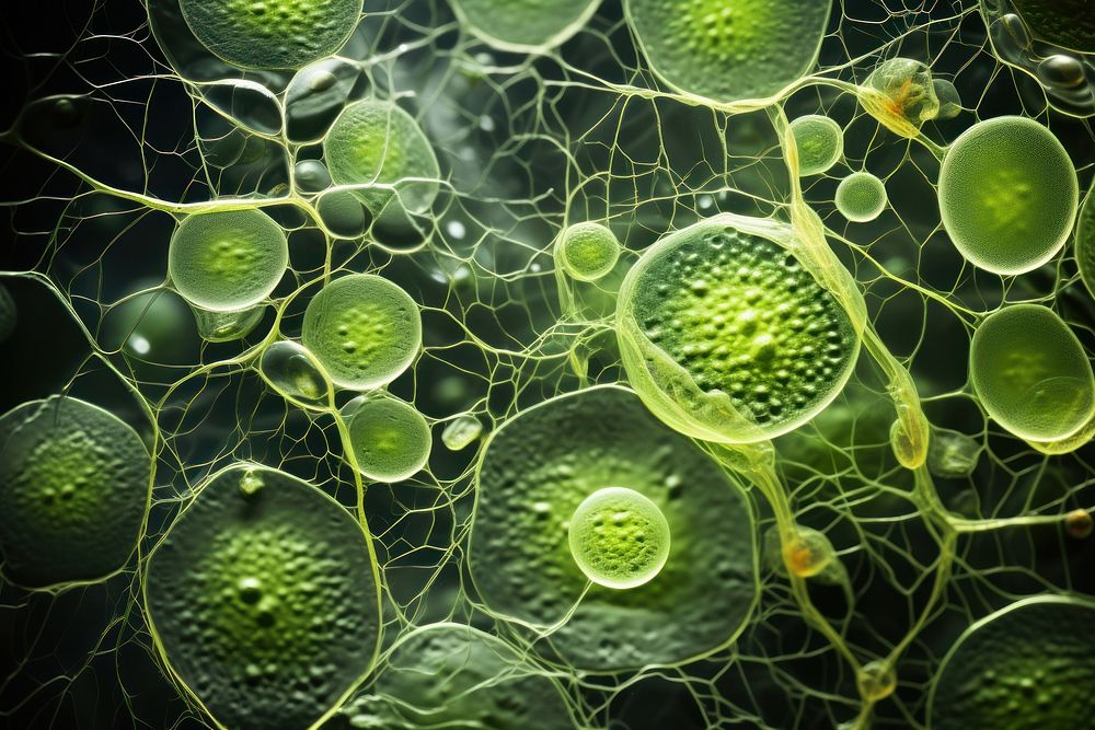 Pattern green plant magnification. AI generated Image by rawpixel.